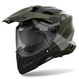 Dual Road Helmet AIROH Commander 2 Reveal Military Green Matte