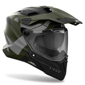 Dual Road Helmet AIROH Commander 2 Reveal Military Green