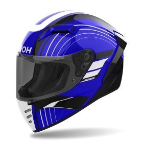 Full Face Helmet AIROH Connor Achieve White Blue Black Glossy
