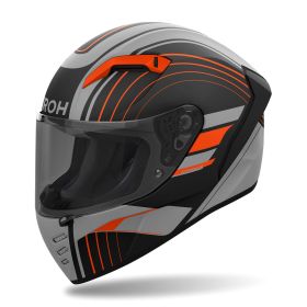 Full Face Helmet AIROH Connor Achieve Grey Black Orange Matte
