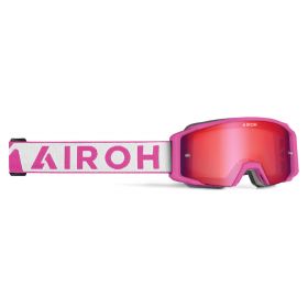 Masque de lunettes de moto AIROH Google Blast XR1 Matte Pink