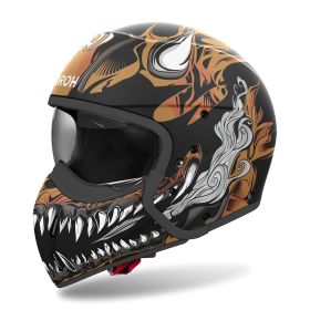Casque Modulable AIROH J 110 Oni Noir Mat Orange