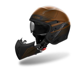 Casco Modulare AIROH J 110 Slim Bronzo Nero Opaco