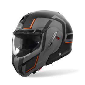 Modular Helmet AIROH Mathisse II Genius Orange Grey Black Matte