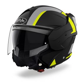 Reversible Modular Helmet AIROH Mathisse Explore Black Gray Yellow