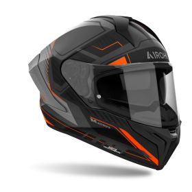 Full Face Helmet AIROH Matryx Rocket Orange Black Grey Matte