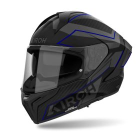 Casques Integraux AIROH Matryx Sentinel Bleu Noir Gris Mat