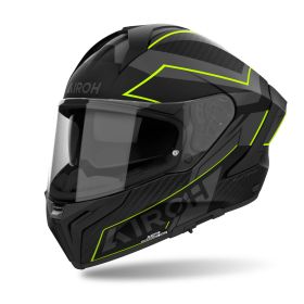 Casques Integraux AIROH Matryx Sentinel Jaune Noir Gris Mat