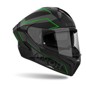 Full Face Helmet AIROH Matryx Sentinel Green Black Grey Matte