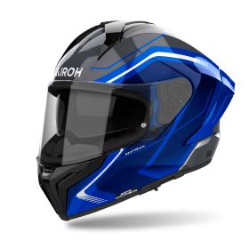 Casques Integraux AIROH Matryx Wide Bleu Noir Brillant