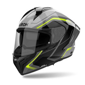 Full Face Helmet AIROH Matryx Wide Yellow Black Grey Gloss
