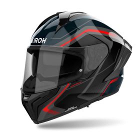 Casques Integraux AIROH Matryx Wide Rouge Noir Gris Brillant