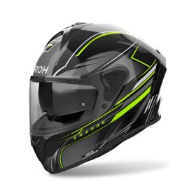Casques Integraux AIROH Spark 2 Shadow Jaune Gris Noir Brillant
