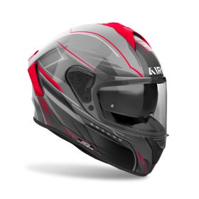 Integralhelm AIROH Spark 2 Shadow Rotgrau Glänzendes Schwarz