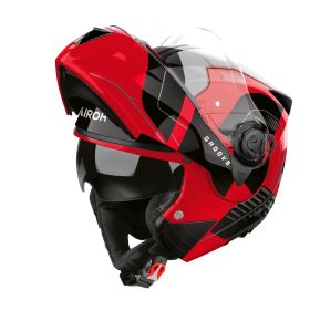 Modular Helm AIROH Specktre Groove Glänzendes Rotschwarz
