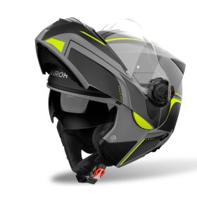 Modular Helm AIROH Specktre Leaf Gelbgrau Mattschwarz