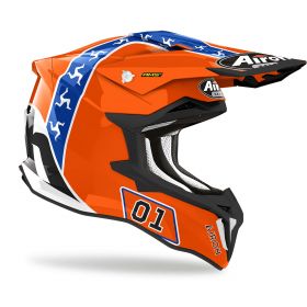 Casque de Motocross AIROH Strycker Hazzard Orange brillant