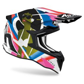 Motocross-Helm AIROH Strycker View Glanz