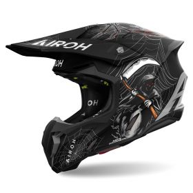 Motocross-Helm AIROH Twist 3 Arcade Schwarz Matt