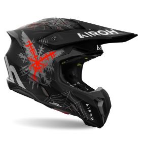 Motocross Helmet AIROH Twist 3 Arcade Black Matt