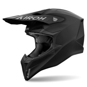 Motocross-Helm AIROH Wraaap Mattschwarz