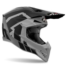 Motocross Helmet AIROH Wraaap Reloaded Black Anthracite Matt