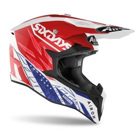 OFF-ROAD HELM AIROH WRAAP SIX DAYS 2022 FRANCE GLANZ