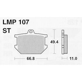 Motorrad bremsbeläge AP RACING LMP107