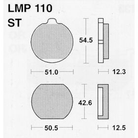 ATHENA LMP110 BRACKE PADS