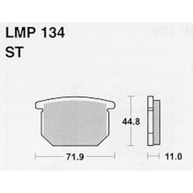MOTORRAD BREMSBELäGE AP RACING LMP134