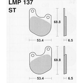 MOTORRAD BREMSBELäGE AP RACING LMP137