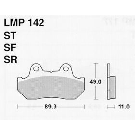 Plaquettes frein moto AP RACING LMP142