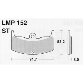 PLAQUETTES FREIN MOTO AP RACING LMP152