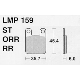 MOTORRAD BREMSBELäGE AP RACING LMP159