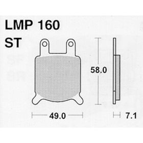 MOTORRAD BREMSBELäGE AP RACING LMP160