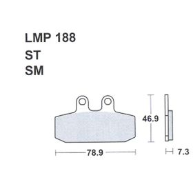 Motorrad bremsbeläge AP RACING LMP188