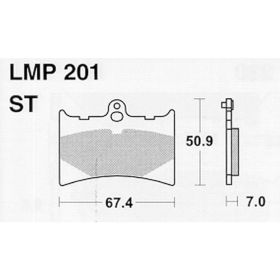 MOTORRAD BREMSBELäGE AP RACING LMP201