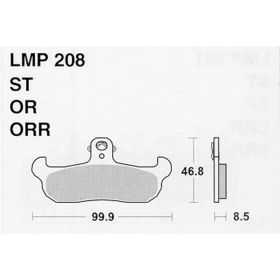 MOTORRAD BREMSBELäGE AP RACING LMP208