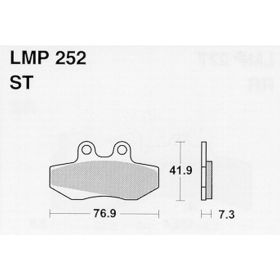 MOTORRAD BREMSBELäGE AP RACING LMP252