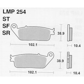 MOTORRAD BREMSBELäGE AP RACING LMP254