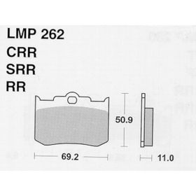 MOTORRAD BREMSBELäGE AP RACING LMP262