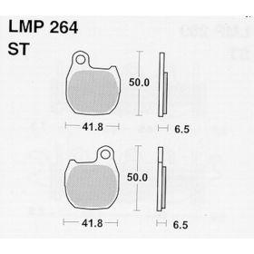 MOTORRAD BREMSBELäGE AP RACING LMP264