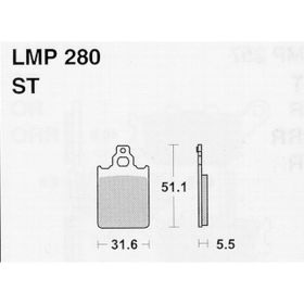MOTORRAD BREMSBELäGE AP RACING LMP280