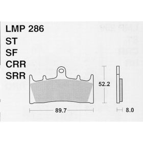 MOTORRAD BREMSBELäGE AP RACING LMP286