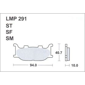 MOTORRAD BREMSBELäGE AP RACING LMP291