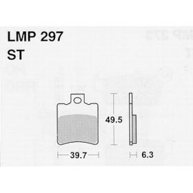 MOTORRAD BREMSBELäGE AP RACING LMP297