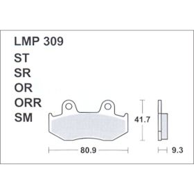 MOTORRAD BREMSBELäGE AP RACING LMP309