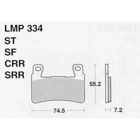 PLAQUETTES FREIN MOTO AP RACING LMP334