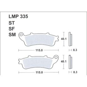 MOTORRAD BREMSBELäGE AP RACING LMP335