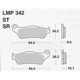 ATHENA LMP342 BRACKE PADS